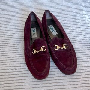 Vintage: Galo suede loafers